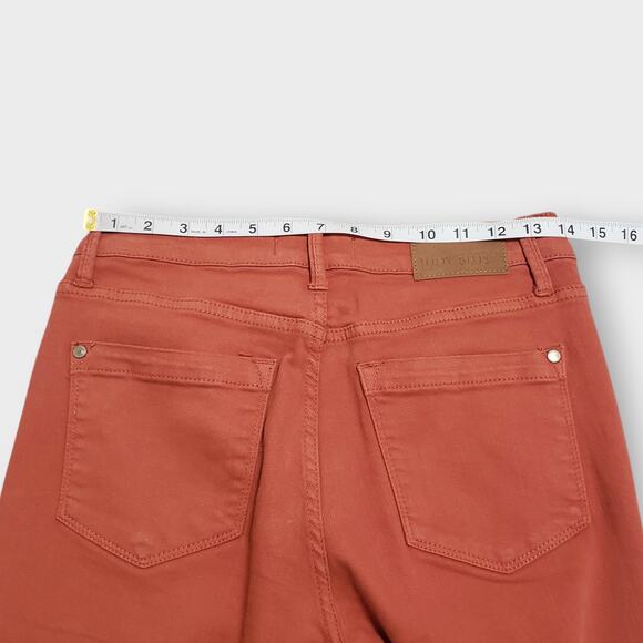Judy Blue Terracotta Mid Rise Slim Bootcut Jean Sz 5/27 Orange Garment Dyed - Picture 9 of 12